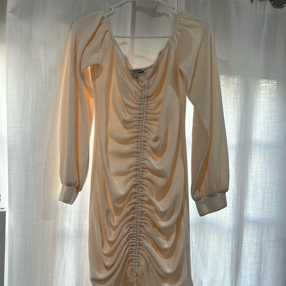 white/cream color dress